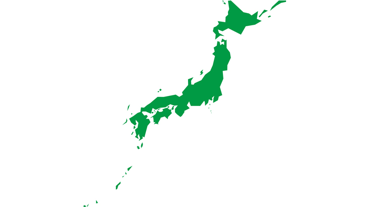 日本地図簡略化（Japan-Map）