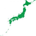 日本地図簡略化（Japan-Map）県境有