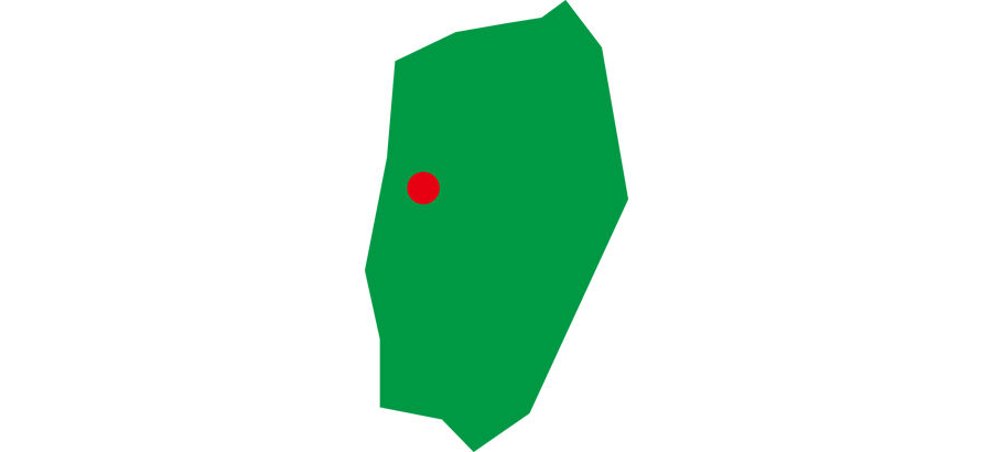 簡略化岩手県-県庁所在地付